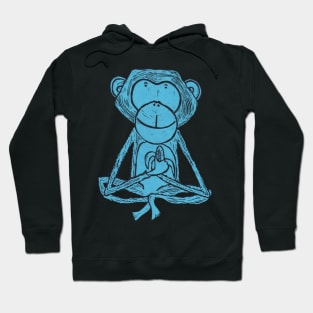 Monkey, Cheeky Monkey, blue Hoodie